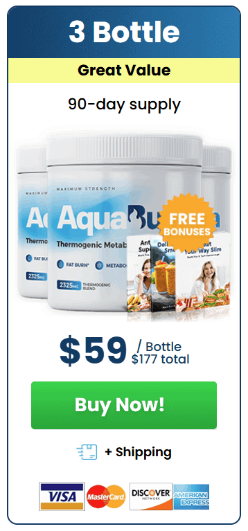 AquaBurn BuyNow 3 bottle